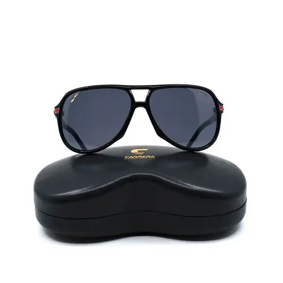 BRAND NEW CARRERA 1045/S BLACK GREY MEN'S SUNGLASSES - Picture 4 of 10